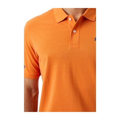 La Martina Chic Orange Cotton Polo for the Iconic Gentleman La Martina