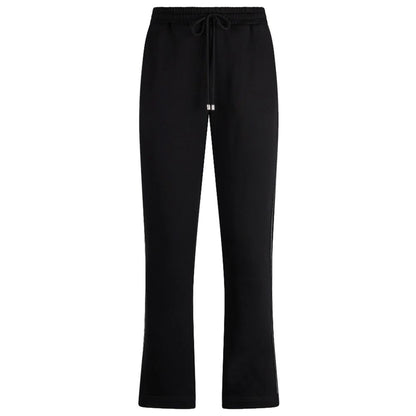 Patrizia Pepe Elegant Cotton Sweatpants with Rhinestone Accent Patrizia Pepe