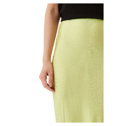 Patrizia Pepe Elegant Spotted Green Midi Skirt Patrizia Pepe