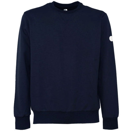 People Of Shibuya Sleek Navy Technical Fabric Crewneck People Of Shibuya