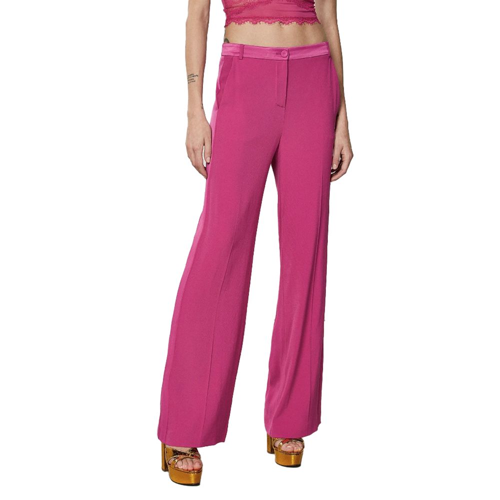 Patrizia Pepe Elegant Fuchsia Palazzo Trousers Patrizia Pepe