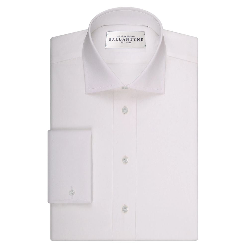 Ballantyne White Cotton Men Shirt Ballantyne