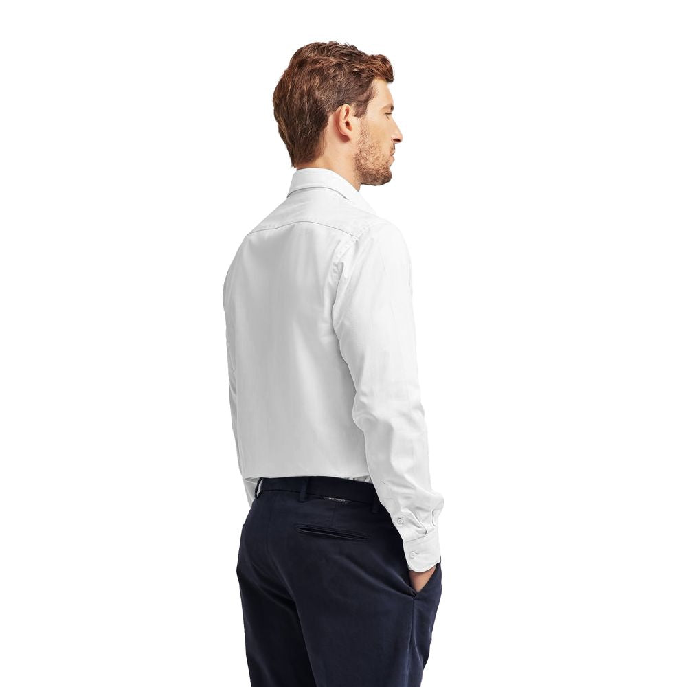 Ballantyne White Cotton Men Shirt Ballantyne