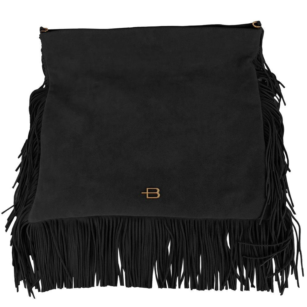 Baldinini প্রবণতা চটকদার Suede Fringe ক্রসবডি ব্যাগ