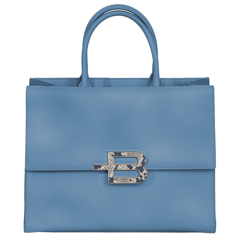 Baldinini Trend Chic Calfskin Handbag with Magnet Detail Baldinini Trend