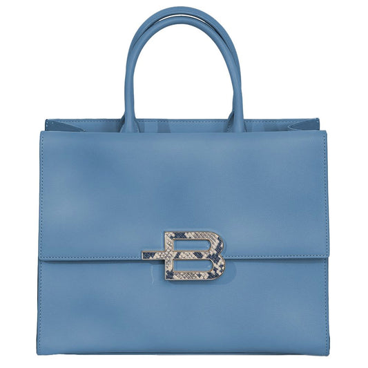 Baldinini Trend Chic Calfskin Handbag with Magnet Detail Baldinini Trend