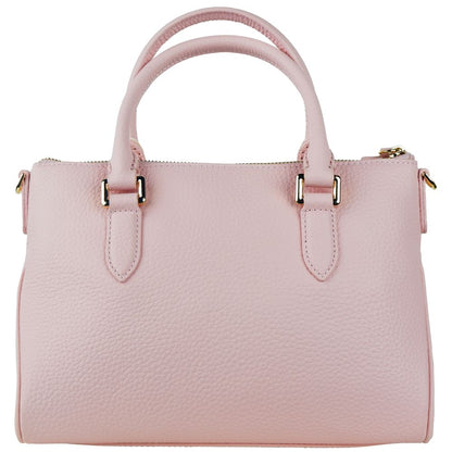 Baldinini Trend Chic Pink Textured Calfskin Handbag Baldinini Trend