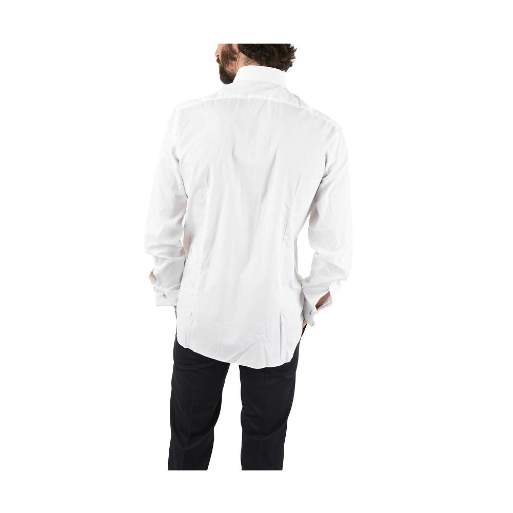 Aquascutum Elegant White Cotton Blend Shirt Aquascutum