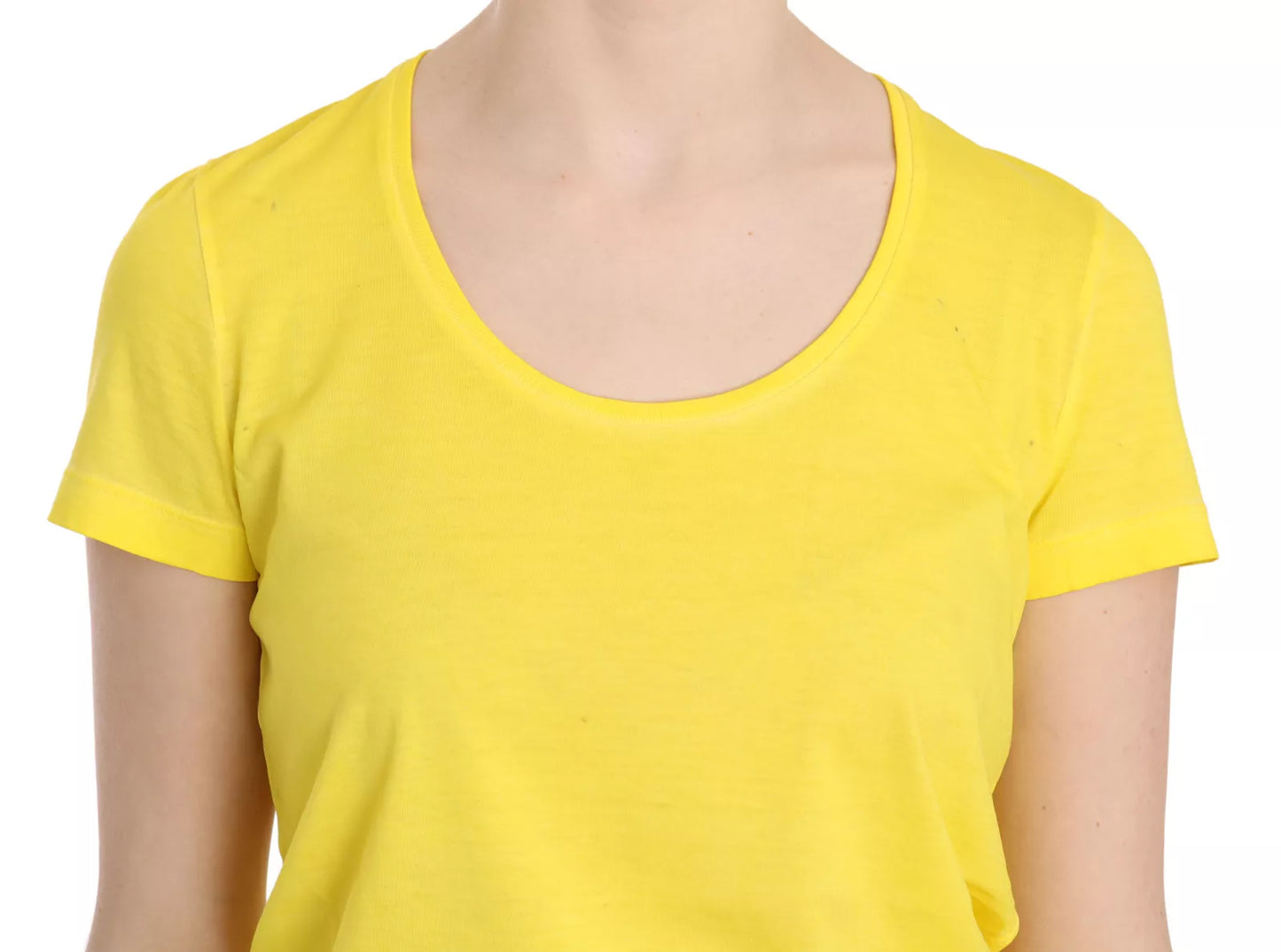 Dsquared² Yellow Round Neck Short Sleeve Shirt Top Blouse Dsquared²