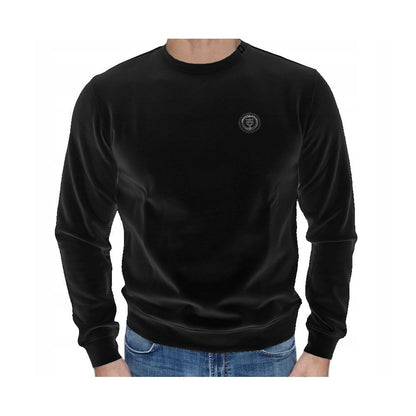 Plein Sport Sleek Cotton Blend Crewneck Sweatshirt Plein Sport