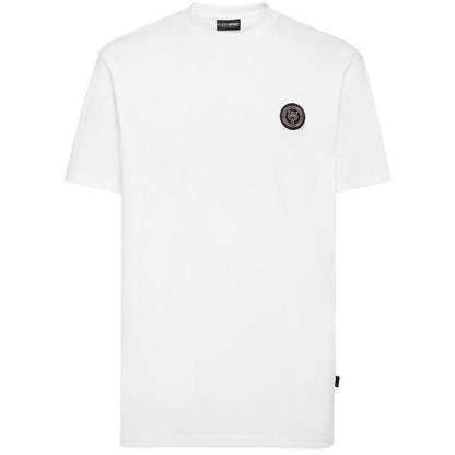 Plein Sport Sleek Cotton Tee with Signature Detailing Plein Sport