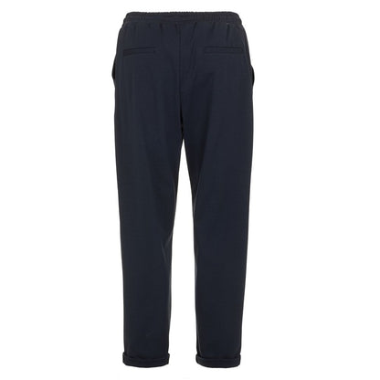 Fred Mello Elegant Blue Cotton Blend Trousers Fred Mello