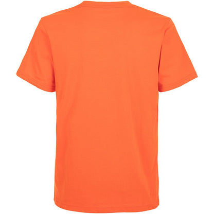 Fred Mello Vibrant Orange Logo Tee for Men Fred Mello