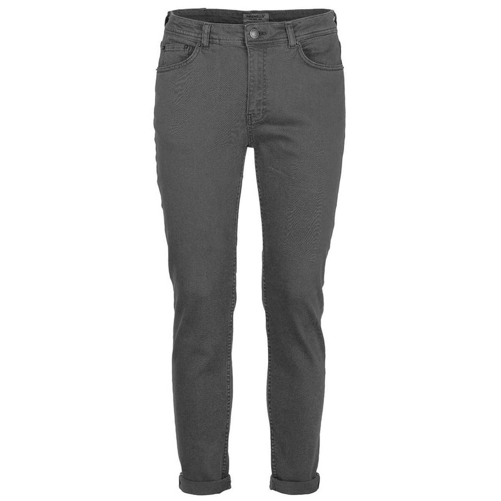 Fred Mello Chic Gray Cotton Denim Pants Fred Mello