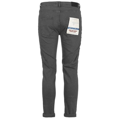 Fred Mello Chic Gray Cotton Denim Pants Fred Mello