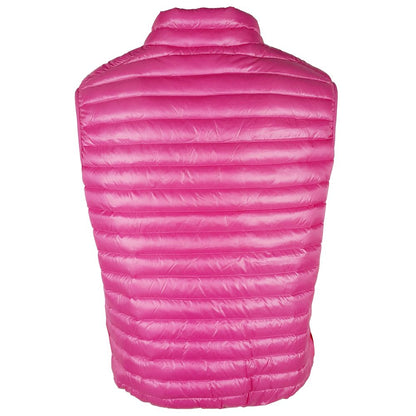 Centogrammi Chic Pink Nylon Down Vest for Her Centogrammi