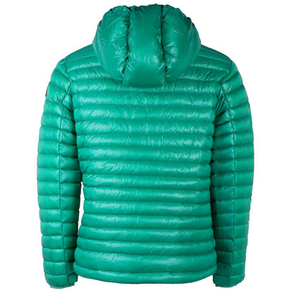 Centogrammi Chic Green Nylon Down Jacket Centogrammi