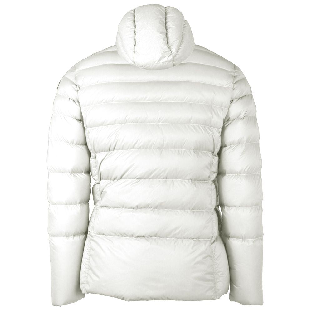 Centogrammi Reversible White Nylon Hooded Jacket Centogrammi