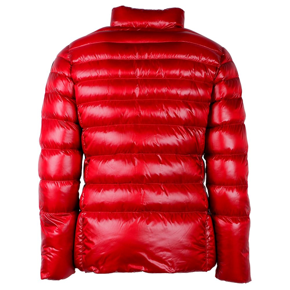 Centogrammi Reversible Red Nylon Duck Down Jacket Centogrammi