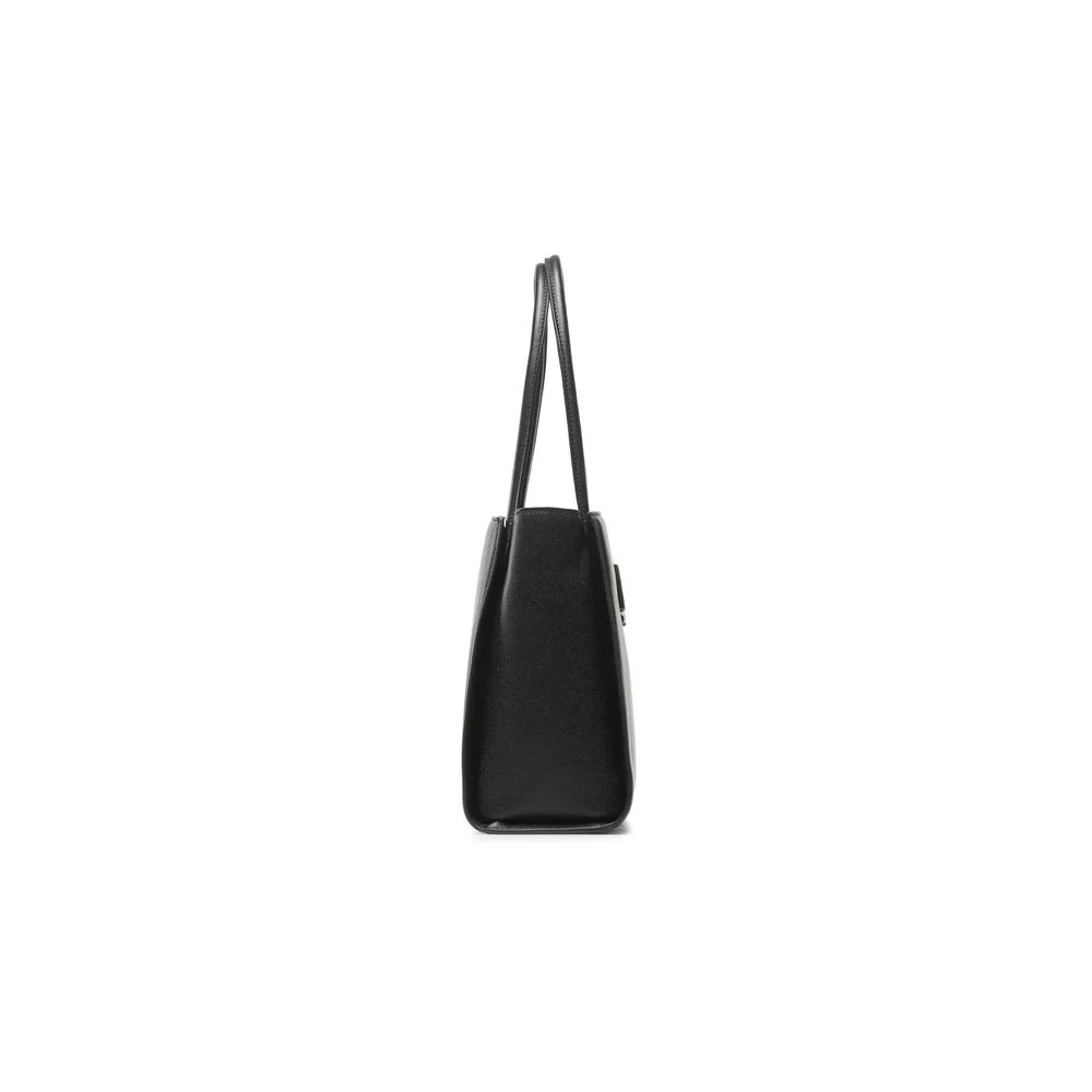 Plein Sport Chic Ebony Tote with Silver Logo Accent Plein Sport