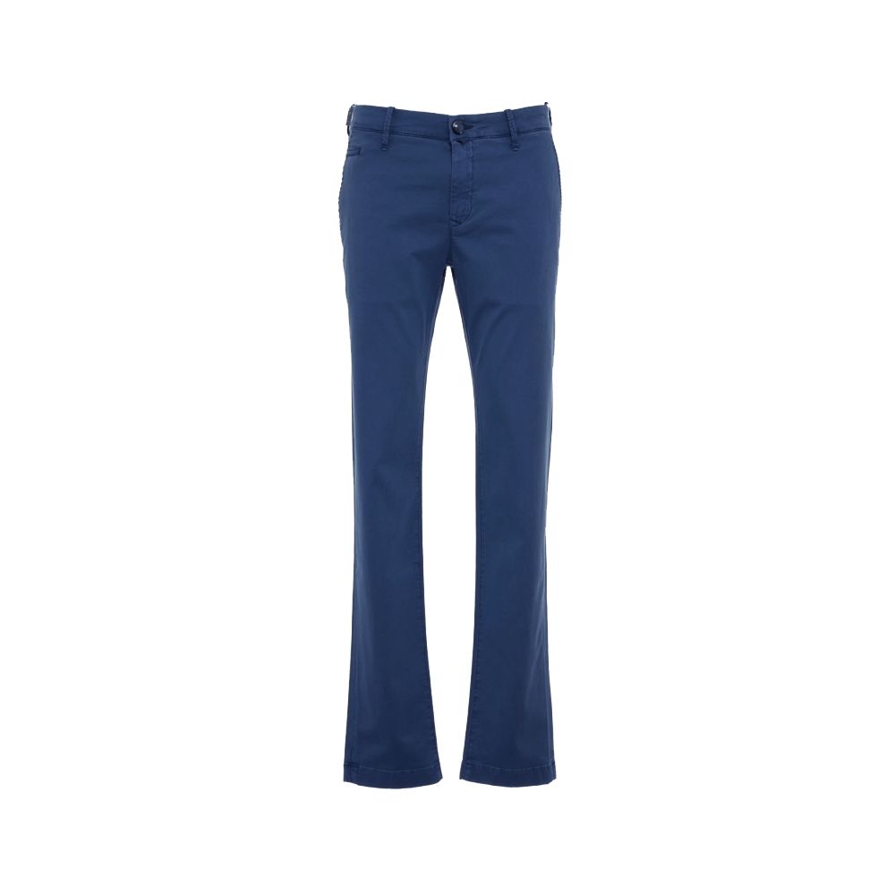 Jacob Cohen Elegant Slim Fit Chino Trousers in Blue Jacob Cohen