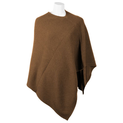 Emilio Romanelli Elegant Cashmere V-Neck Poncho Emilio Romanelli