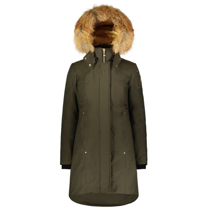 Moose Knuckles Gold-Adorned Stirling Parka with Blue Fox Fur Moose Knuckles