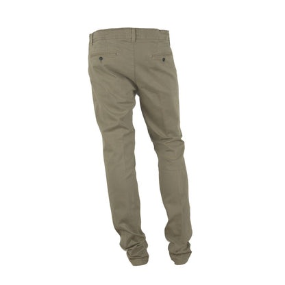 Made in Italy Chic Beige Cotton Blend Winter Pants Made in Italy