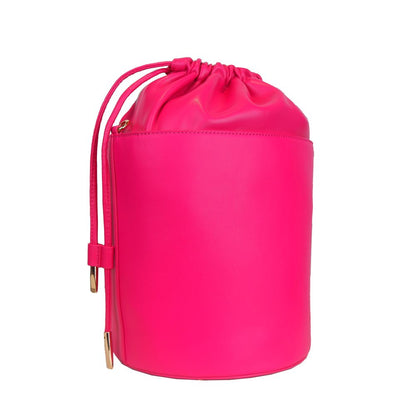 Ungaro Fuchsia Elegance Leather Bucket Bag Ungaro