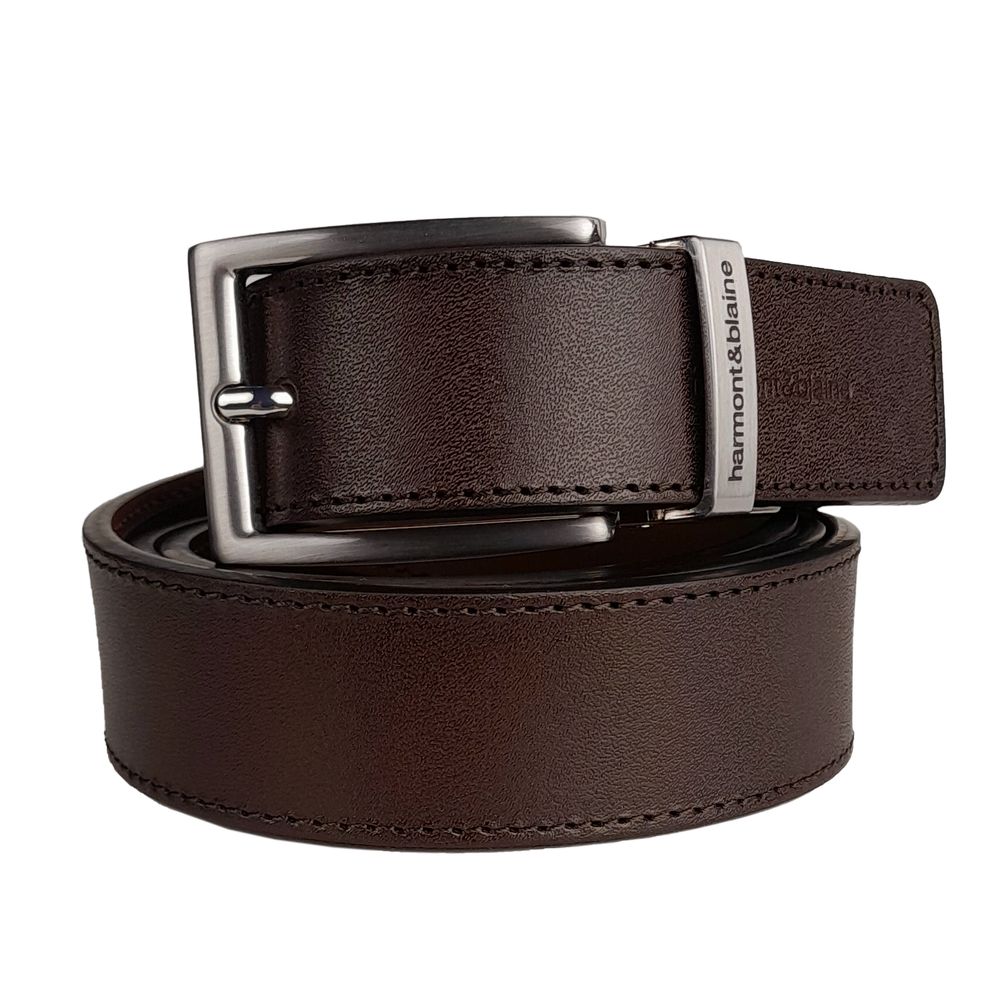 Harmont & Blaine Reversible Calfskin Leather Belt - Dual Style Luxury Harmont & Blaine