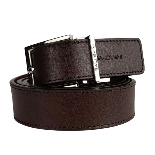 Baldinini Trend Reversible Calfskin Leather Belt in Rich Brown Baldinini Trend