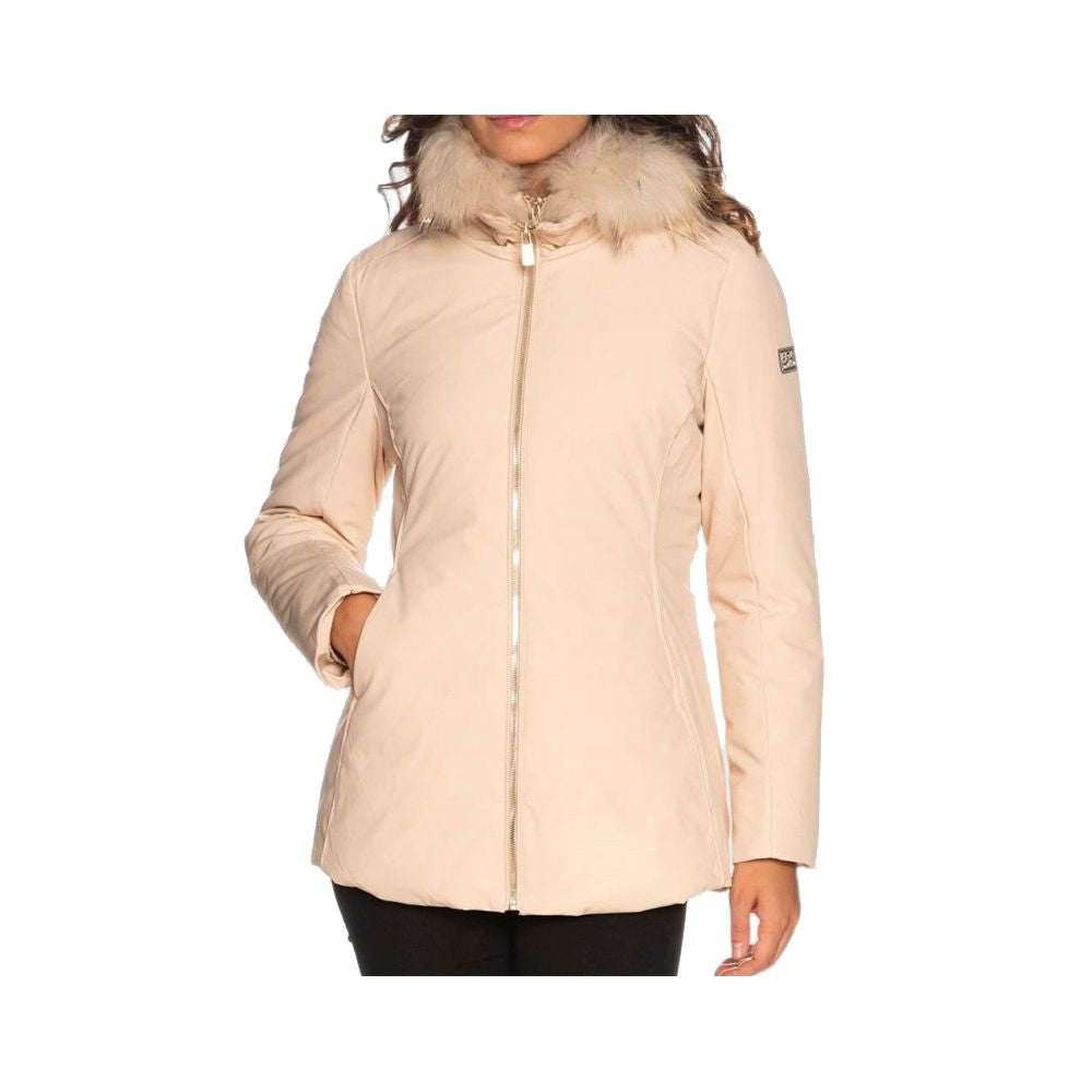 Yes Zee Chic High-Collar Hooded Women's Jacket with Fur Yes Zee