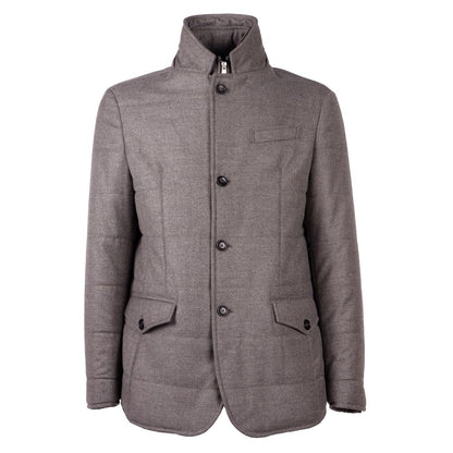 Made in Italy Elegant Wool Cashmere Men's Coat Made in Italy