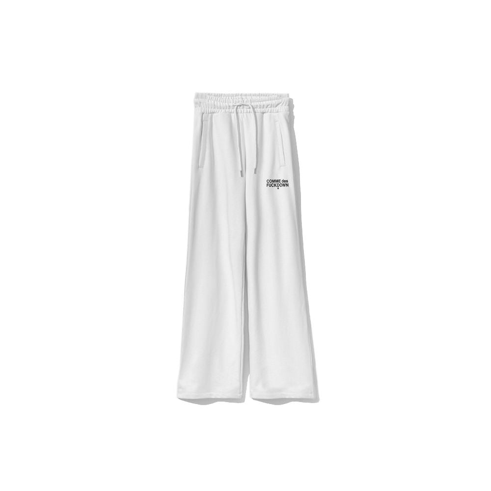 Comme Des Fuckdown চটকদার সাদা লোগো sweatpants