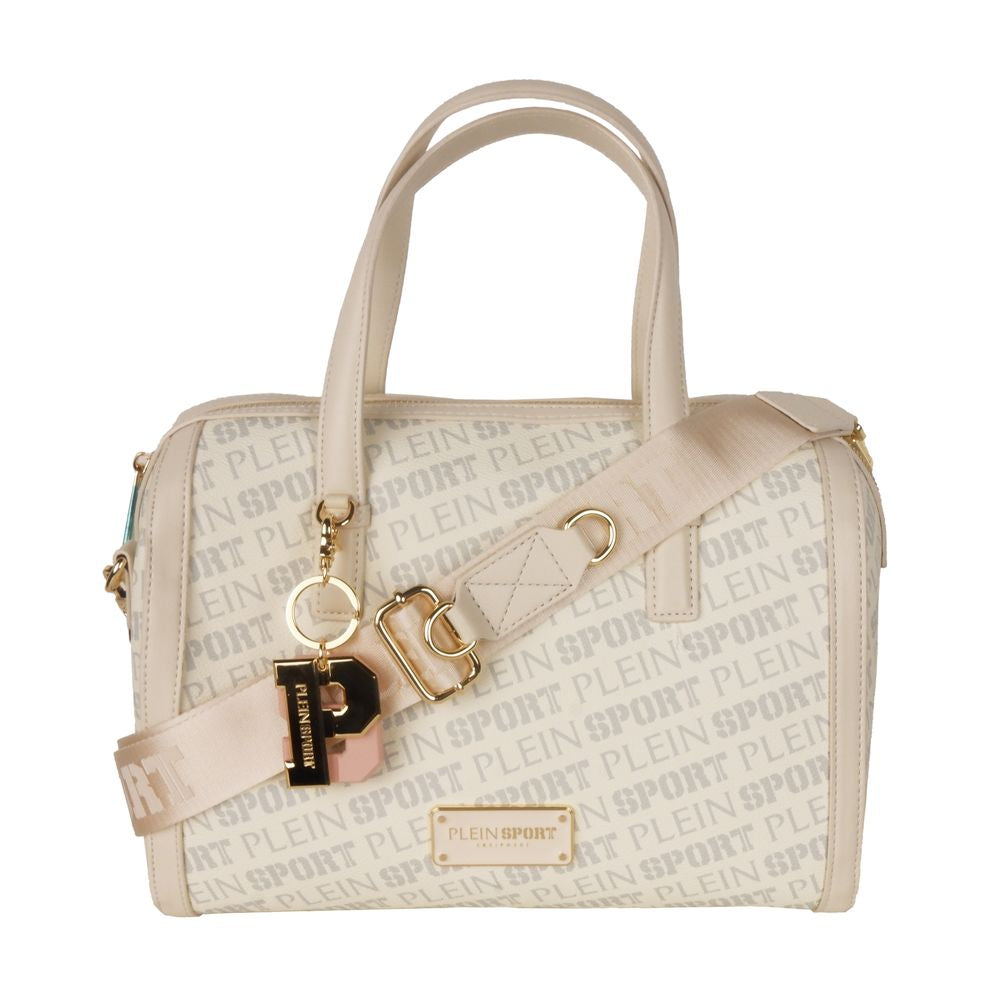 Plein Sport Chic White Eco-Leather Crossbody Bag Plein Sport