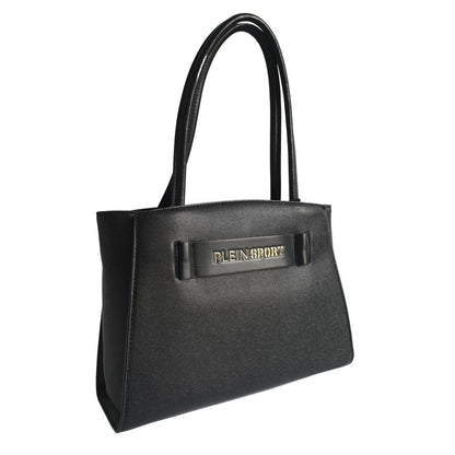 Plein Sport Sleek Black Three-Compartment Tote Bag Plein Sport