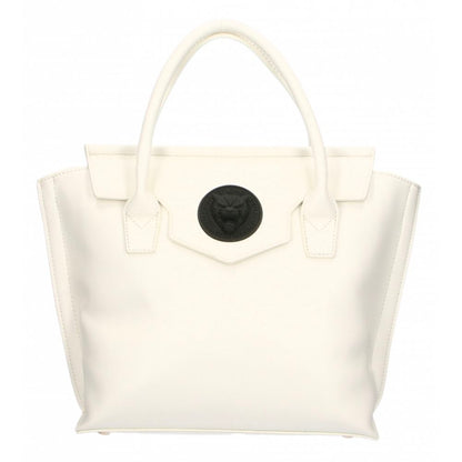 Plein Sport Elegant White Handbag With Magnetic Closure Plein Sport