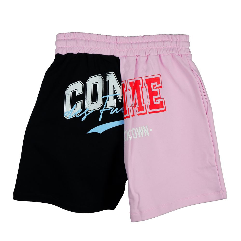 Comme Des Fuckdown Chic Two-Tone Graphic Shorts Comme Des Fuckdown