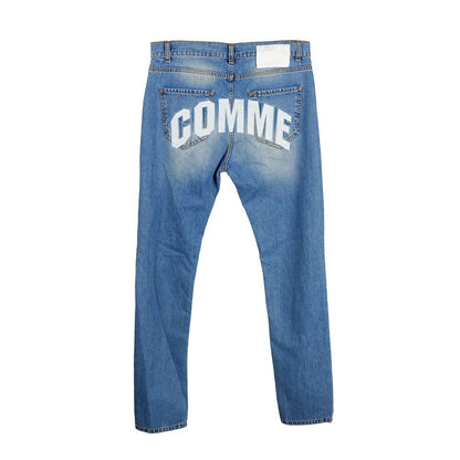 Comme Des Fuckdown Chic Ripped Stitch-Print Men's Jeans Comme Des Fuckdown