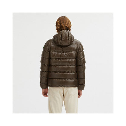 Centogrammi Reversible Hooded Jacket in Dove Grey and Brown Centogrammi