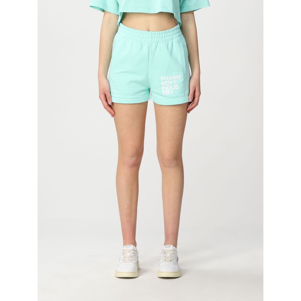 Pharmacy Industry Chic Green Cotton Shorts - Casual Luxury Wear Pharmacy Industry