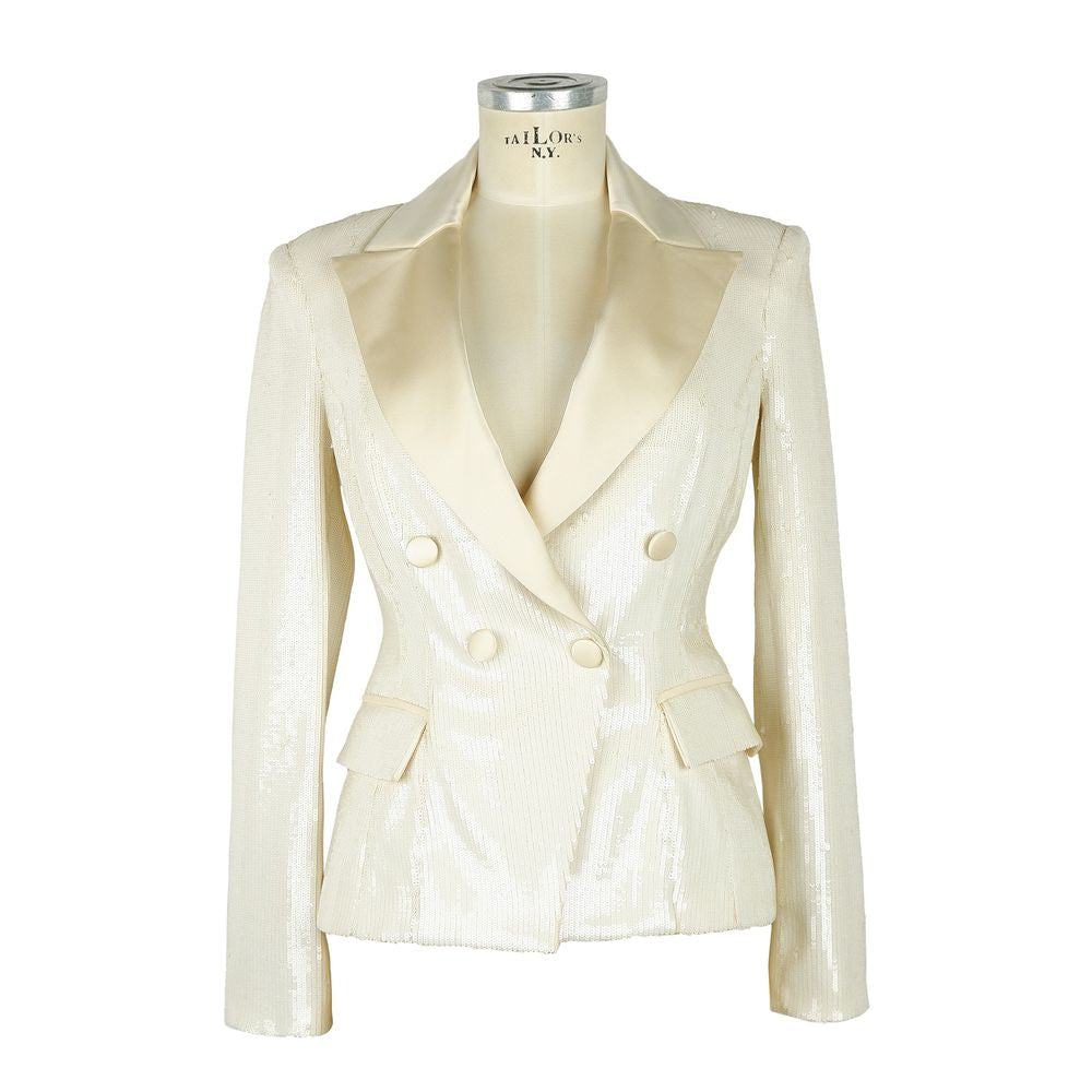 Elisabetta Franchi Elegant Sequined Double-Breasted Jacket Elisabetta Franchi