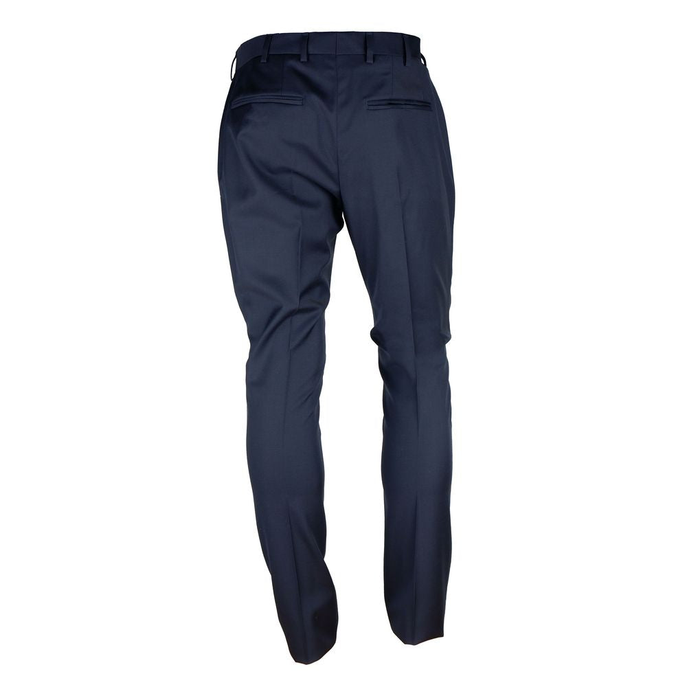 Made in Italy Elegant Milano Wool Blend Men's Trousers Made in Italy