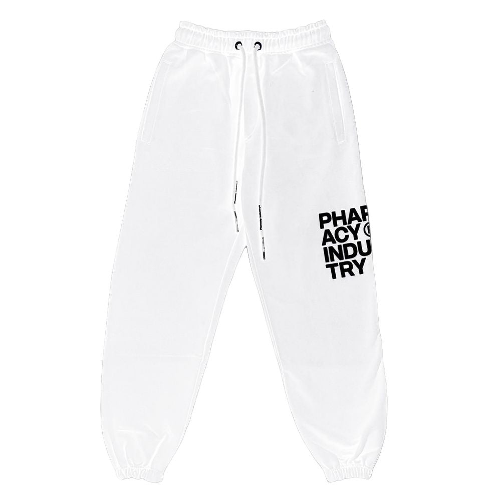 Pharmacy Industry Chic White Logo Print Tracksuit Trousers Pharmacy Industry