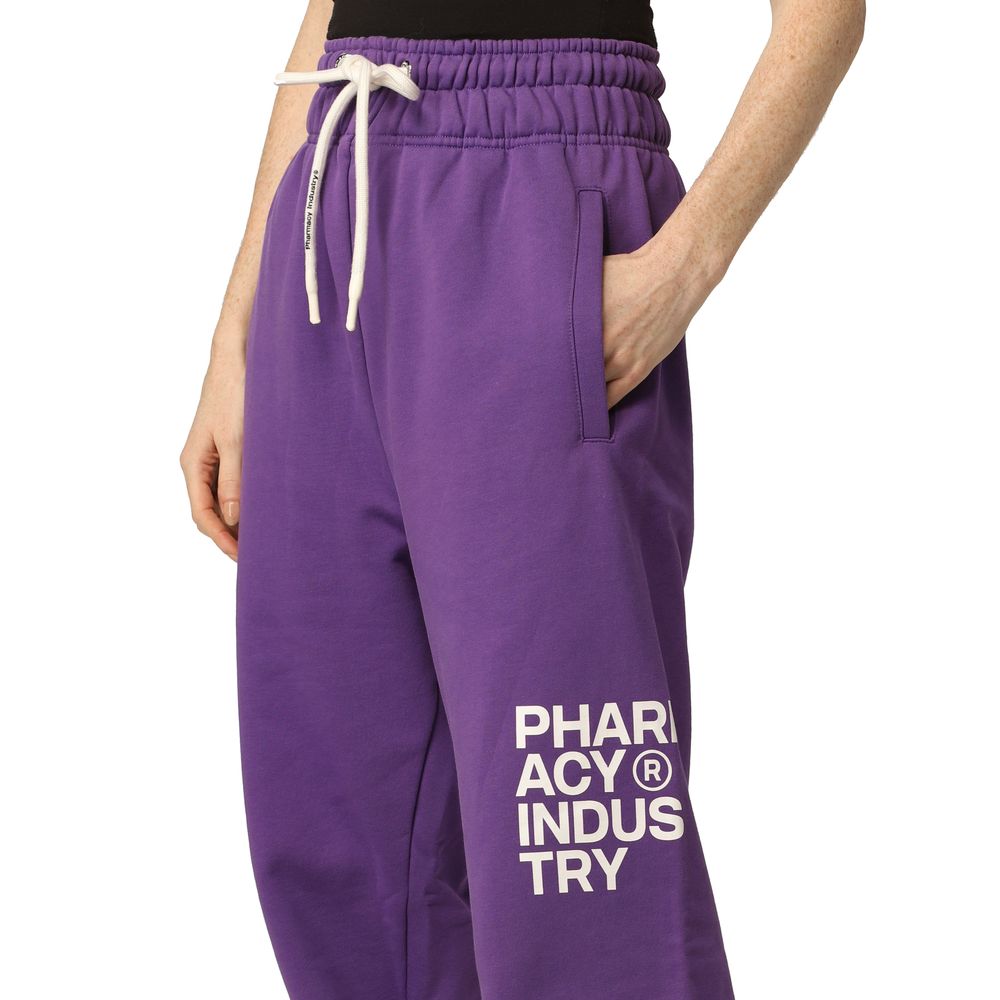 Pharmacy Industry Chic Purple Logo Tracksuit Trousers Pharmacy Industry