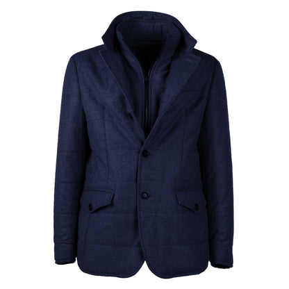 Made in Italy Elegant Wool-Cashmere Men's Coat Made in Italy