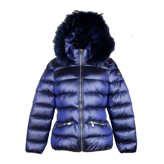 Chic Blue Yes Zee Jacket with Murmasky Fur Yes Zee