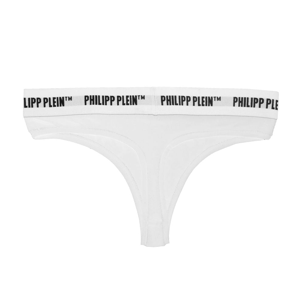 Philipp Plein Elegant White Thong Duo for Women Philipp Plein