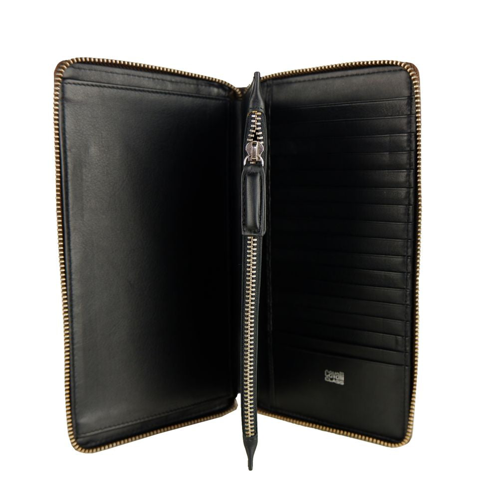 Cavalli Class Sophisticated Brown Leather Wallet Cavalli Class