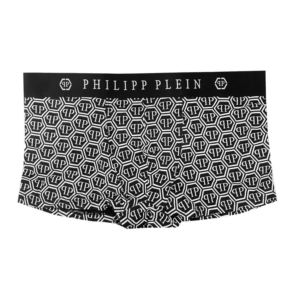 Philipp Plein Elegant Monochrome Boxer Duo Set Philipp Plein